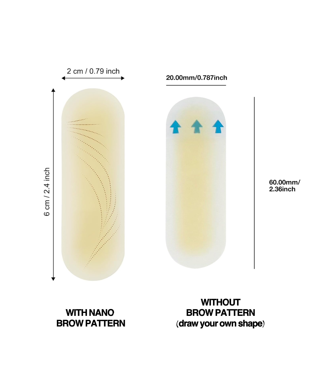 BROW PRACTICE SILICONE STICKERS
